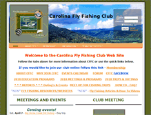 Tablet Screenshot of carolinaflyfishingclub.org